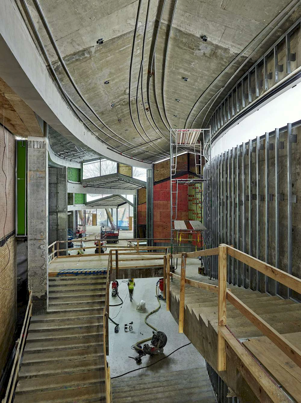 Looking south through the new Arkansas Museum of Fine Arts in 2021, Photo by Timothy Hursley.