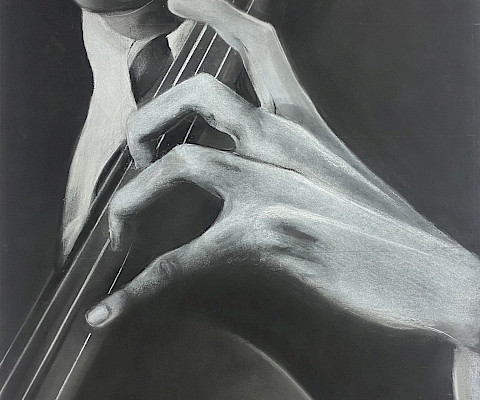 Honorable Mention: Jaylee C., "Masterpiece," chalk pastel, Ninth Grade, Cabot Freshman Academy, Art Educator: Shannon Wiggins.